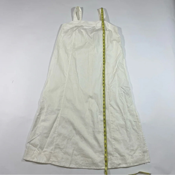 New Madewell Linen Cotton Princess Seamed Midi Dress Large - Picture 9 of 10